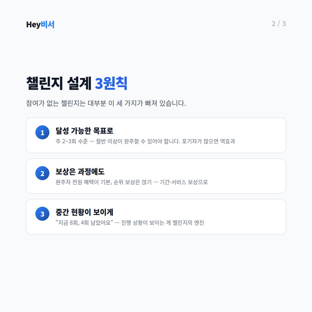 챌린지 설계 3원칙