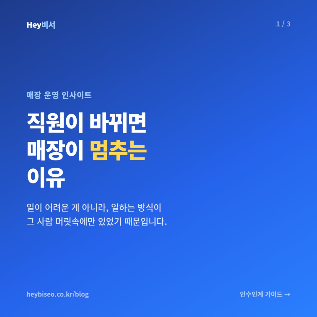 직원 인수인계, 시스템이 기억하게 하세요