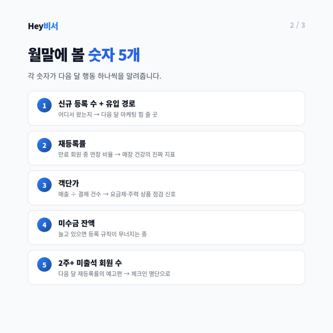 월말 체크 숫자 5가지